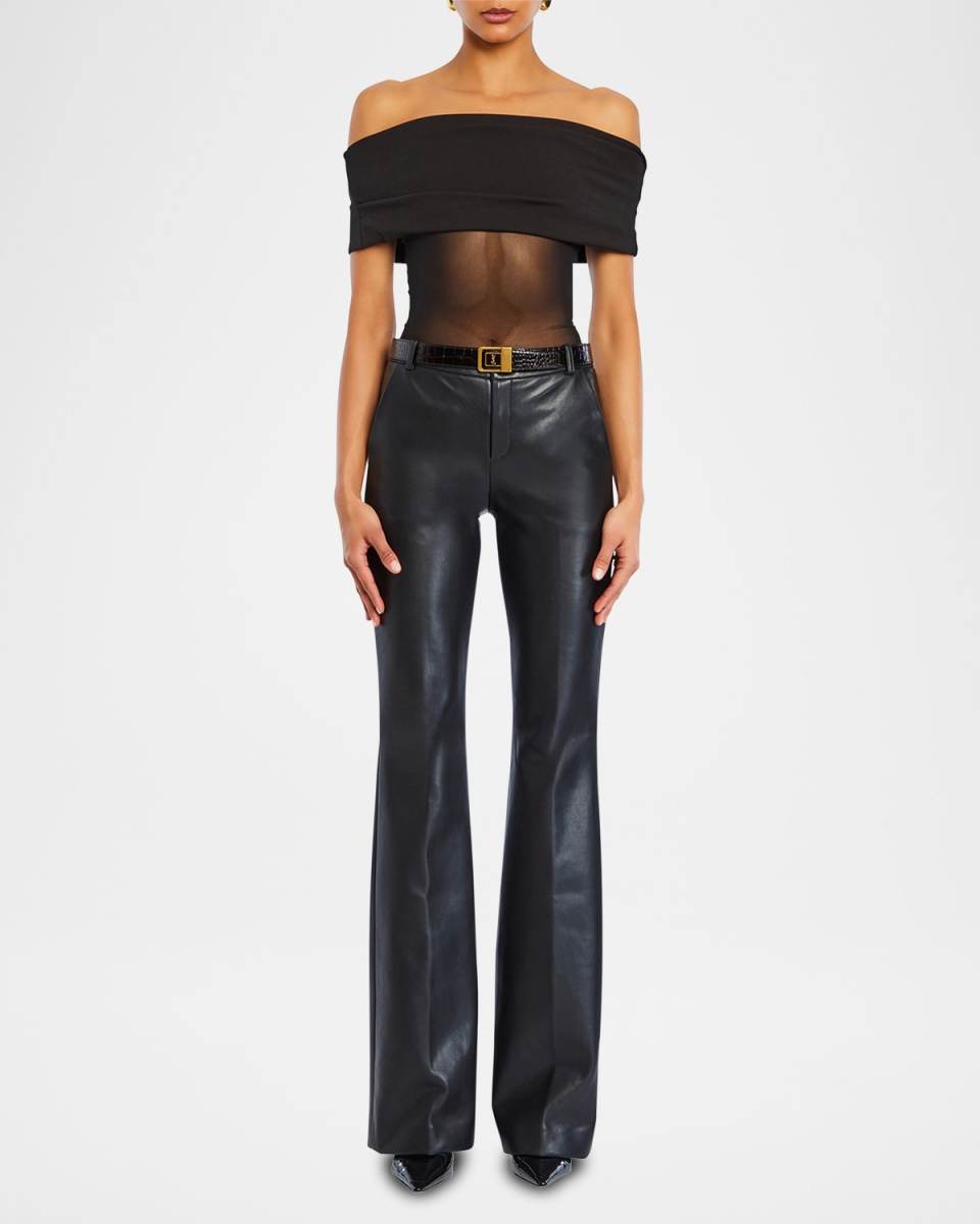 Ronja Faux Leather Trousers